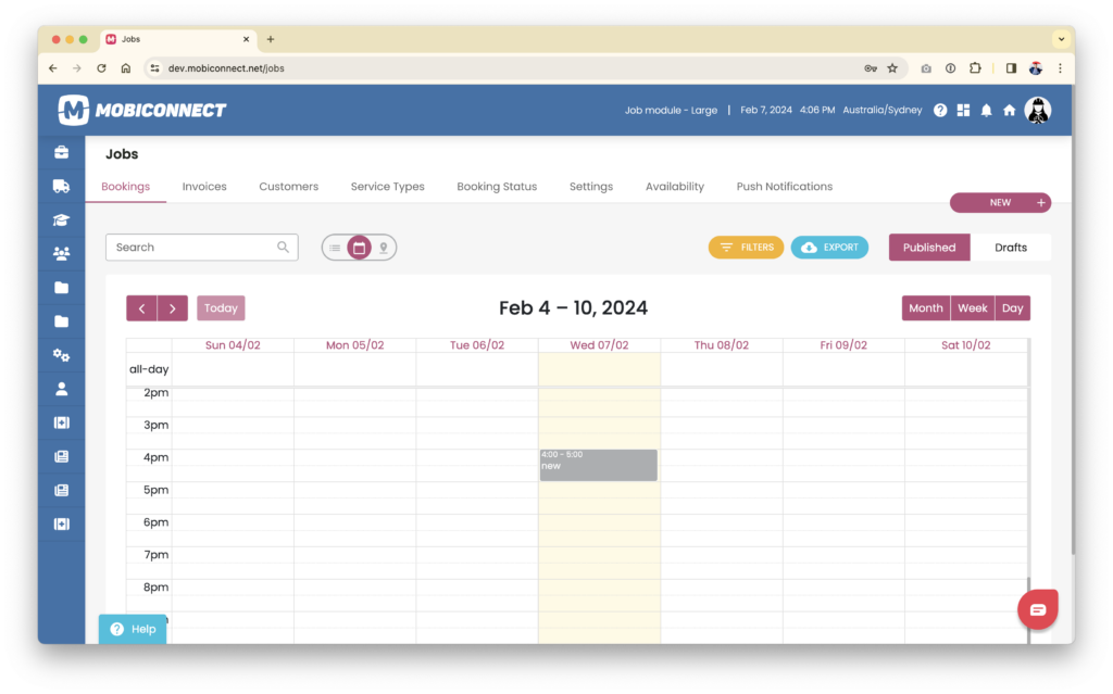 Job and Booking Management Software powered by Mobiconnect